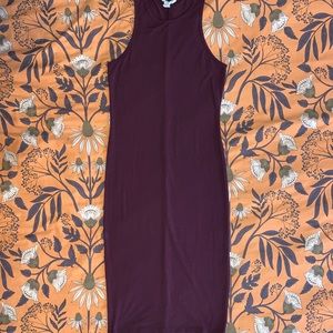 Forever 21 Maroon Racerback Cotton Midi size M